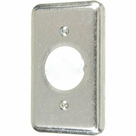 AMERICAN IMAGINATIONS Rectangle Galvanized Steel Electrical Plate Cover Galvanized Steel AI-37130